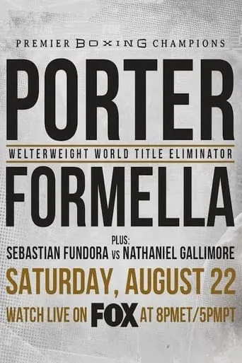 Shawn Porter vs. Sebastian Formella movie poster - Entertainment content
