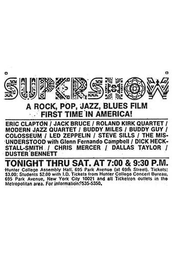Supershow movie poster - Rated 6.5/10