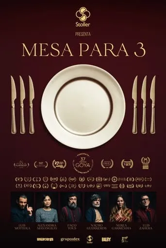 Table for 3 movie poster - Rated 4.8/10