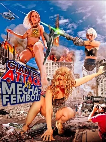 Giantess Attack vs. Mecha Fembot movie poster - Rated 4/10