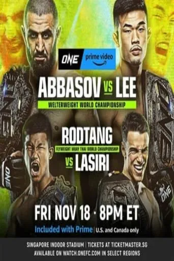 ONE on Prime Video 4: Abbasov vs. Lee movie poster - Entertainment content