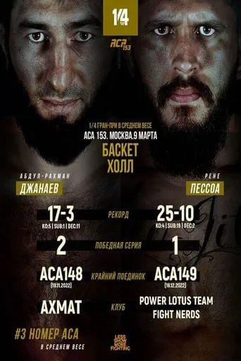 ACA 153: Dzhanaev vs. Pessoa movie poster - Entertainment content