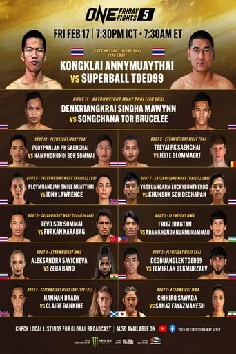 ONE Friday Fights 5: Kongklai vs. Superball movie poster - Entertainment content
