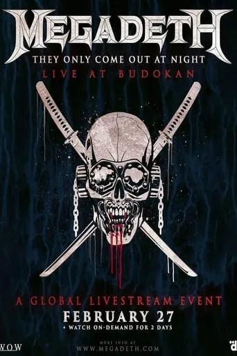 Megadeth - They Only Come Out At Night: Live At Budokan 2023 movie poster - Entertainment content