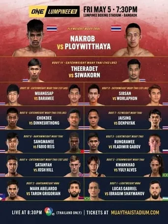 ONE Friday Fights 15: Nakrob vs. Ploywitthaya movie poster - Entertainment content