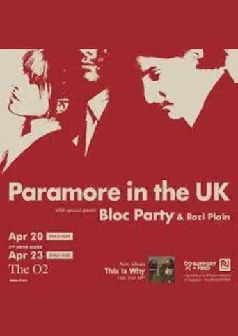 Paramore 2023 - Live In London At The O2 Arena movie poster - Entertainment content