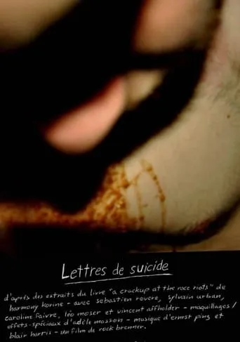 Lettres de suicide movie poster - Entertainment content
