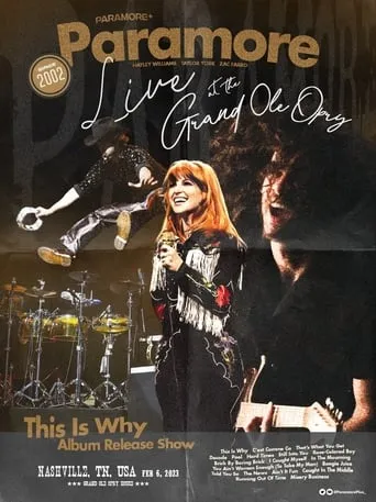 Paramore: Live at the Grand Ole Opry movie poster - Entertainment content