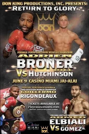 Adrien Broner vs. Bill Hutchinson movie poster - Entertainment content
