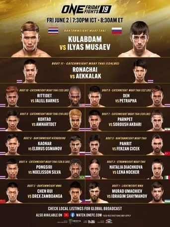 ONE Friday Fights 19: Kulabdam vs. Musaev movie poster - Entertainment content