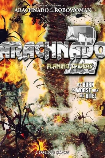 Arachnado 2: Flaming Spiders movie poster - Rated 4/10