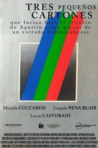 Three little cartons that looked under the criteria of Agustín as pieces of a strange puzzle movie poster - Rated 10/10