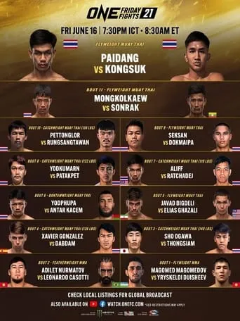 ONE Friday Fights 21: Paidang vs. Kongsuk movie poster - Entertainment content
