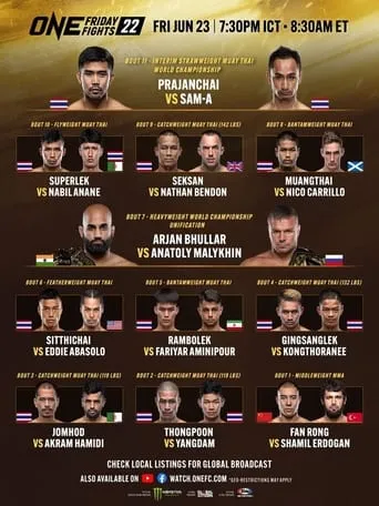 ONE Friday Fights 23: Paedsanlek vs. Kongklai movie poster - Entertainment content