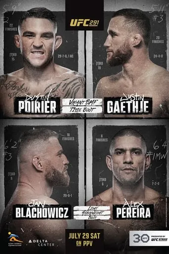 UFC 291: Poirier vs. Gaethje 2 movie poster - Rated 6.4/10