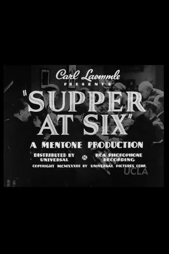 Supper at Six movie poster - Rated 5/10