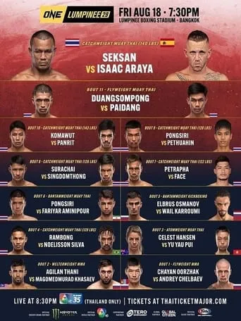 ONE Friday Fights 29: Saeksan vs. Araya movie poster - Entertainment content