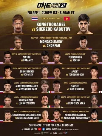 ONE Friday Fights 31: Kongthoranee vs. Kabutov movie poster - Entertainment content