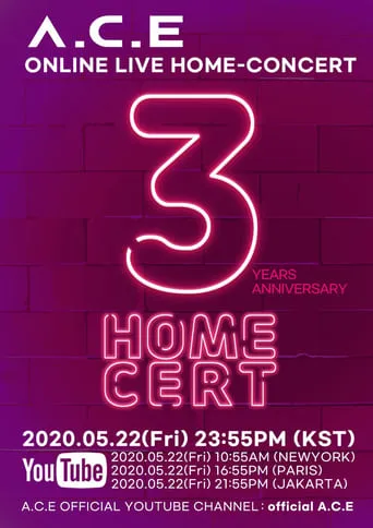 A.C.E 'HOMECERT' 3RD DEBUT-ANNIVERSARY movie poster - Entertainment content