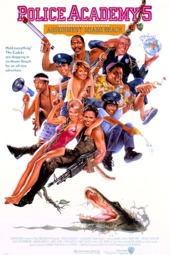 Police Academy 5: Assignment Miami Beach movie poster - Rated 5.221/10