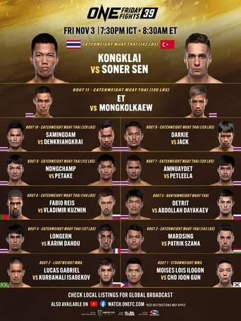 ONE Friday Fights 39: Kongklai vs. Sen movie poster - Rated 2/10