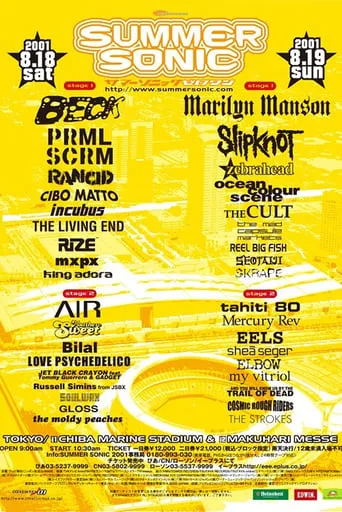 Slipknot - Live at SUMMER SONIC 2001 movie poster - Entertainment content
