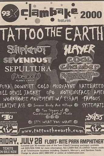 Slipknot - Live at 93x Clambake 2000 movie poster - Entertainment content