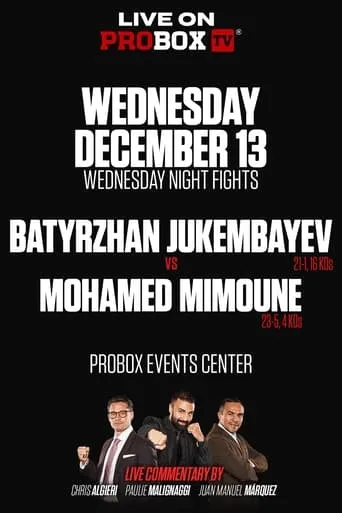 Batyrzhan Jukembayev vs. Mohamed Mimoune movie poster - Entertainment content