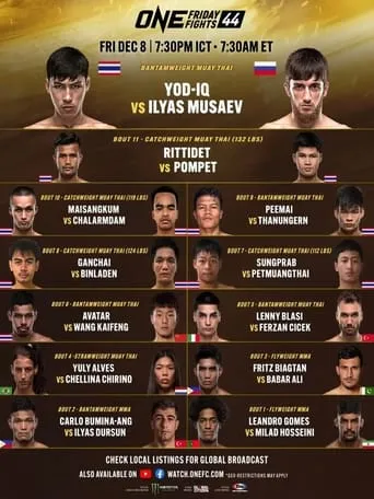 ONE Friday Fights 44: Yod-IQ vs. Musaev movie poster - Entertainment content