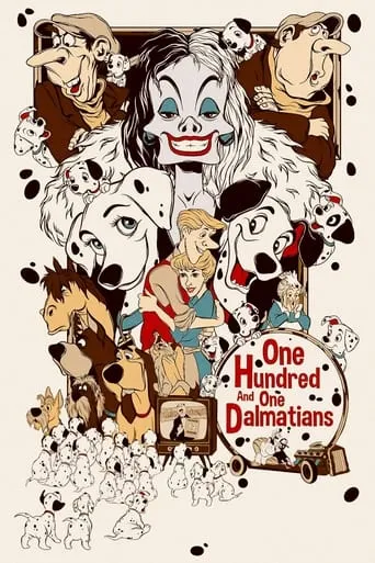 One Hundred and One Dalmatians movie poster - Rated 7.173/10