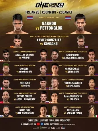 ONE Friday Fights 49: Nakrob vs. Pettonglor movie poster - Entertainment content
