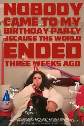 Nobody Came to My Birthday Party Because the World Ended Three Weeks Ago movie poster - Entertainment content