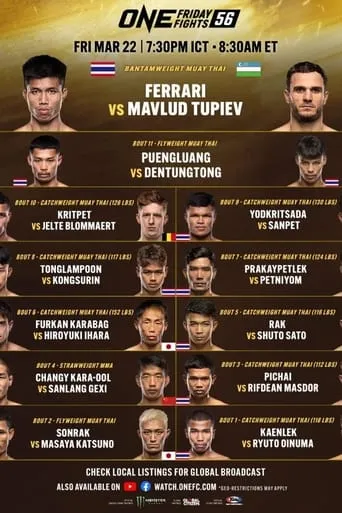 ONE Friday Fights 56: Ferrari vs. Tupiev movie poster - Entertainment content