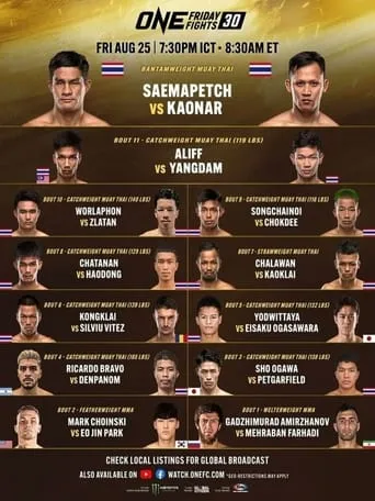ONE Friday Fights 60: Suriyanlek vs. Rittidet movie poster - Entertainment content