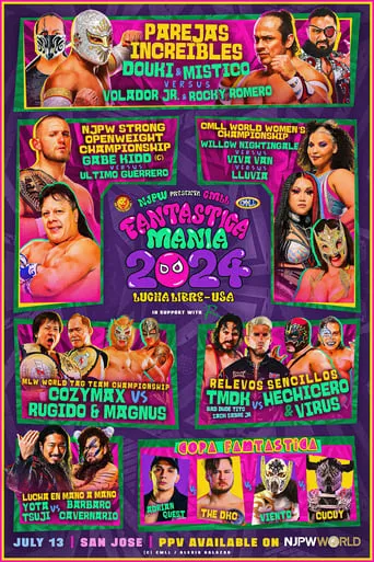NJPW Presents CMLL Fantastica Mania 2024 - Lucha Libre USA movie poster - Entertainment content
