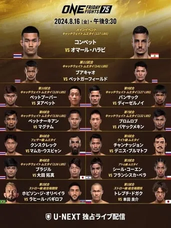 ONE Friday Fights 75: Kongsuk vs. El Halabi movie poster - Entertainment content