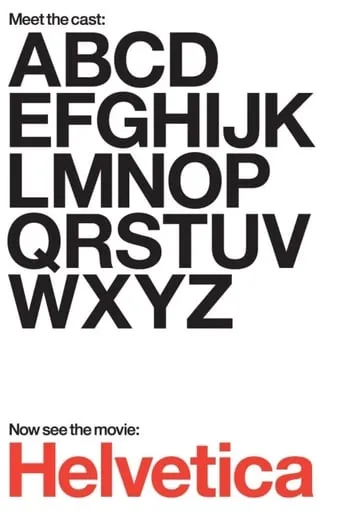 Helvetica movie poster - Rated 7.195/10