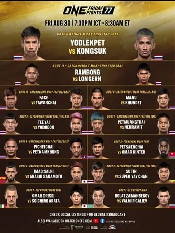 ONE Friday Fights 77: Yodlekpet vs. Kongsuk movie poster - Entertainment content