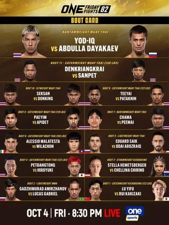 ONE Friday Fights 82: Yod-IQ vs. Dayakaev movie poster - Entertainment content