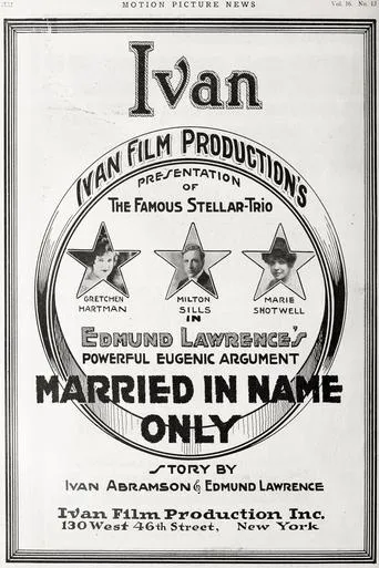 Married in Name Only movie poster - Entertainment content