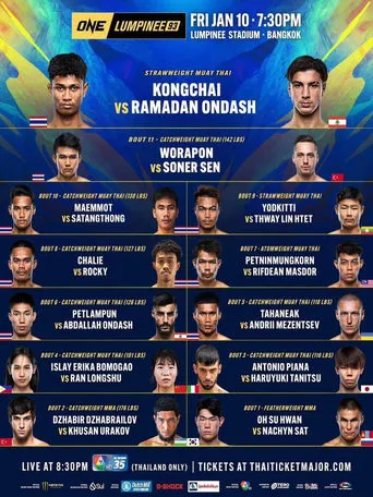 ONE Friday Fights 93: Kongchai vs. Ondash movie poster - Entertainment content
