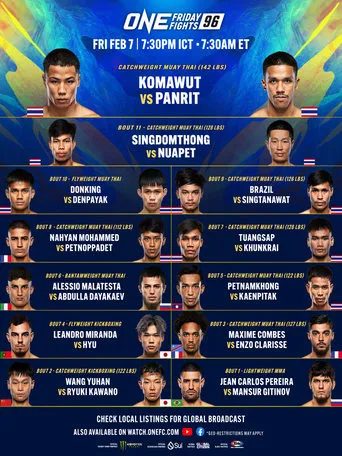 ONE Friday Fights 96: Komawut vs. Panrit 2 movie poster - Entertainment content