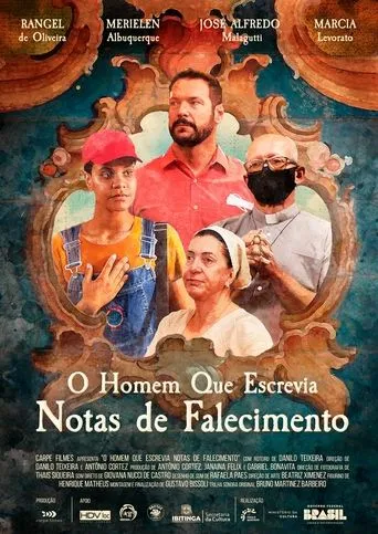 O Homem Que Escrevia Notas de Falecimento movie poster - Entertainment content