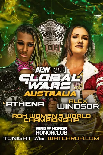 AEW ROH Global Wars Australia movie poster - Rated 6/10