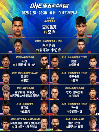 ONE Friday Fights 98: Chartpayak vs. Kongchai movie poster - Entertainment content