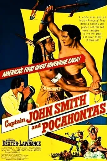 Captain John Smith and Pocahontas movie poster - Rated 3/10