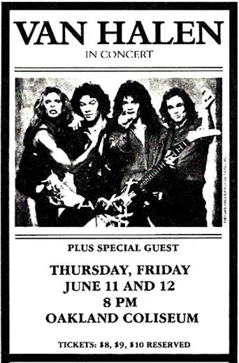 Van Halen: Oakland, CA @ Oakland Arena 1981 movie poster - Entertainment content