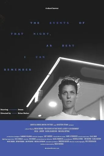 The Events of That Night, As Best I Can Remember movie poster - Entertainment content