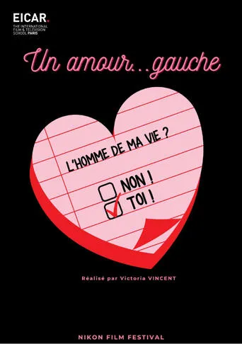Un amour gauche movie poster - Entertainment content
