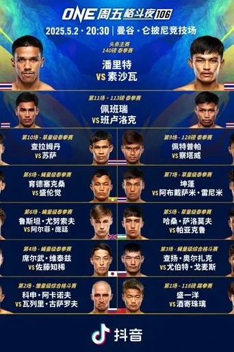 ONE Friday Fights 106: Panrit vs. Suksawat movie poster - Entertainment content